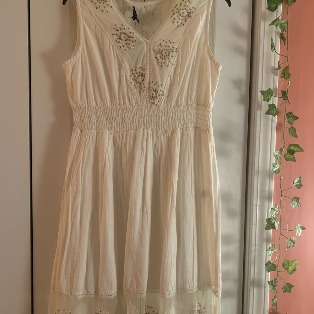 White lacy dress
